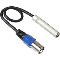 0.3m XLR 3Pin Male to 6.35mm Female Stereo Jack Audio Cable XLR 3Pin Female to 6.35mm Female Stereo Audio Cable Adapter Wire