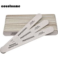 10pcs Wooden Nail Files for Manicure Wood Buffer 100/180 Pedicure Nail Art UV Gel Polisher Grey Thick lime a ongle professionel