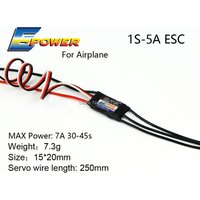 5-40A Brushless ESC with 5A UBEC for RC Airplane/FPV Quad, 1S-4S Lightweight Speed Controller - Fixed Wing & Drone DIY