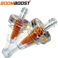 1/4" Inline Clear Gas Filte Replacement 6mm 2x/2pcs Small plastic Universal Motorcycle Gas Petrol Fuel Oil Filter Mini