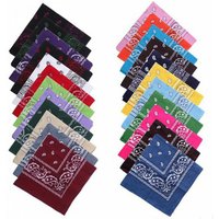 Women's Scarf Headband Bandanas Head wrap Cotton Head Wrap Neck Wristband Handkerchief Black White Pink