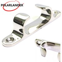 Dock Deck Cleat Line Rope Boat Yacht Marine Hardware Fitting 4 Inch Stainless Steel Mirror Polished Smooth to Touch Sliver 1 Pcs