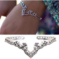 Vintage Tribal Open Hollow Cuff Bangle Adjustable Bohemian Ethnic Carved Bracelet Bangles Women Jewelry Boho Bohemian Gypsy