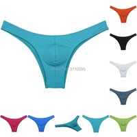 Mens Low-rise Soft smooth bulge pouch Underwear Skimpy Briefs Feeling ascension Underpants Hipster Briefs Panty Short