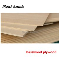 297x210x1/1.5/2/3/4/5/6mm super quality Aviation model layer board basswood plywood plank DIY wood model materials