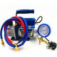 150W Vacuum Pump FY-1H-N Air Condition Add Fluoride Tool Vacuum Pump Set With Refrigerant Table Pressure Gauge Refrigerant Tube image 3