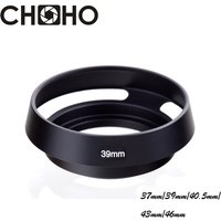 Camera Lens Hood Metal Vented 37mm 39mm 40.5mm 43mm 46mm Screw-in Lente Protect For Canon Nikon Sony Leica Olympus Pentax