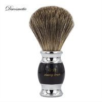 shave brush pure Badger Hair with Resin Handle and metal china brush supplies vintage hand-crafted shaving brush