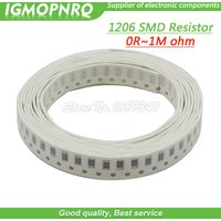 100Pcs 1206 5% SMD resistor 0R - 10M 1/2W 0 1 10 100 150 220 330 470 ohm 1K 2.2K 10K 100K 200K 0R 1R 10R 100R 200R 220R 330R