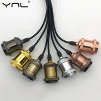 Vintage Retro Edison Lampe E27 Sockel Pendelleuchten Lampenfassung Schraubsockel Aluminium Licht Industrie Retro Lampenfassung Fitting