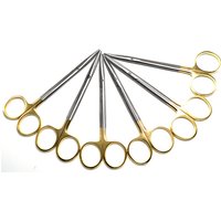 Gold Handle Blunt Scissors Nose Plastic Equipment Cosmetic Surgery Tools Nasal Head Round Scissors