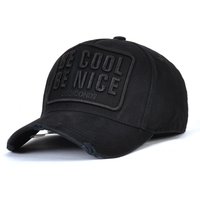 DSQICOND2 Black and White Tennis Stick High Quality Men and Women Hat Custom Design Triangle Star Logo Hat Hat Mens Dad Hat
