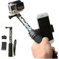 Self Selfie Stick Handheld Extendable Pole Monopod Phone Holder Adapter for Go Pro HERO 13 12 DJI OSMO Pocket Action 4 3 Camera