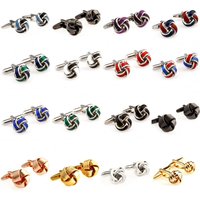 The Most Popular 31 Designs Metal Knots Enamel Cufflink Cuff Link Free Shipping