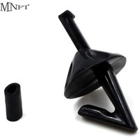 MNFT 20pcs Black Fishing Bait Shields Impact Shield Clips Sea Fishing Rig Hooks Bait Holders Clip Fishing Accessory