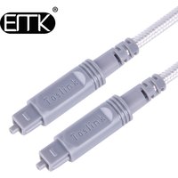 EMK Digital Optical Audio Cable Toslink Cable 10m 15m 30m 40m SPDIF cable can customized length for DVD Xbox Amplifier Soundbar