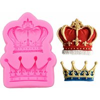 Gadgets Fondant Molds Set of 2 Crowns Silicone Mold Fondant Topping Sugar paste Chocolate Decoration BEST QUALITY