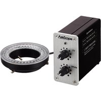AmScope Dual Channel White Ultraviolet LED Ring Light LED-5WUV