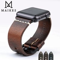 Bracelet en cuir supérieur pour Apple Watch Band, 46mm, 45mm, 41mm, 44mm, 40mm, Série 10, 9, 8, SE, 5, 4, iWatch, Bracelet de montre