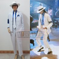 Michael Jackson Smooth Criminal Suit Michael Jackson MJ Cosplay Costume Halloween Christmas Party Uniform Custom Made Any Sizes
