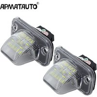 2x Error Free 18 SMD White LED License Plate Light Number-plate Lamp Auto Turn Signal For VW Transporter T4 Passat 1990-2003