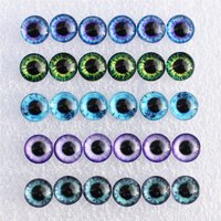 8 10 12 14 16 18 20 25mm Mixed with 5 different Dragon Eyes Pairs Pattern Glass Cabochon Flatback Photo DIY Making Accessories