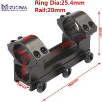 MIZUGIWA – support de portée tactique, Double anneaux 25.4mm/30mm, une pièce, anneau en queue d'aronde à montage supérieur, pistolet sur Rail 11mm/20mm