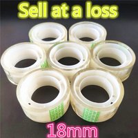 Breite 18mm Kleine Büro S2 Transparent Klebeband Studenten Klebebänder Kleber Verpackung Liefert Drop Shipping