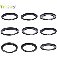 10pcs 37-46 43-52 43-55 43-58 46-52 46-55 46-58 49-55 49-58 49-62mm Metal Step Up Rings Lens Adapter Filter Set