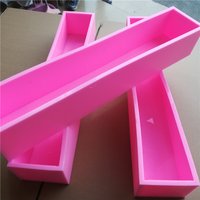 Customized Size Silicone Mould for Bar Soap Making - Flexible Tray Mold for Cold Process Soap Crafting