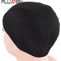 Expandable Spandex Dome Cap For Waves Mesh Perfect Fit Free Size Wig Caps With Elastic Nylon Strech Caps Weaving Caps