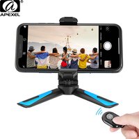 APEXEL 360 Rotation Vertical Shooting 2 in 1 Mini Tripod Phone Mount Holdr for iPhone Xs Max Xs X 8 7 Plus Samsung S8 S9