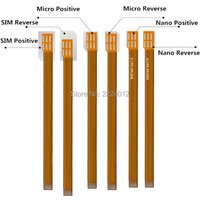 SIM Card extension converter to 3FF micro 2FF standard 4FF Nano sim card Soft Flex FPC Cable Extender 126mm adapter converter