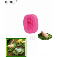 Small Frog Flexible Push Mold, Silicone Frog Mold Set for Cake Decorating, Resin or Polymer Clay Chocolate Food Safe Silicone Mo