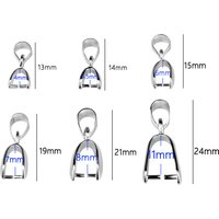 20pcs/Lot Necklace Pendant Clip Clasp Melon Seeds Buckle Connector Copper Jewelry Findings DIY Jewelry Component Wholesale