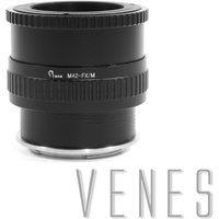 VENES M42 - FX /M, Adjustable Macro to Infinity Adapter ring for M42 Lens to Suit for Fujifilm X Camera, For M42 lens to FX /M