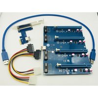 PCI Express 1 to 4 Port PCI-E 1x Expansion Kit PCI Express Switch Multiplier HUB Riser Card PCIE x1 to x16 Adapter for BTC Miner
