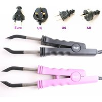 1 Piece Flat Tip Hair Extension Iron Connector For Install Keratin Hair Extensions With Euro/US Plug
