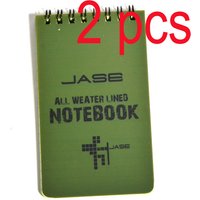 2 PCS Tactical Note Book All-Weather All Weather Notebook Waterproof Writing Paper in Rain