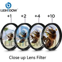 Lightdow Macro Close Up Lens Filter +1+2+4+10 Filter Kit 49mm 52mm 55mm 58mm 62mm 67mm 72mm 77mm for Canon Nikon Sony Cameras