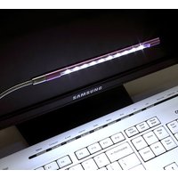 USB-LED-Nachtlichter, flexibel, 5 V, Laptop-Tastatur, Lesebeleuchtung, USB-LED-Schreibtisch, Buchlampe, Silber/Schwarz/Gold/Lila/Blau/Rot
