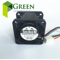 NEW Sanyo San Ace 40 4028 40MM 40X40X28MM Server Fan Big Wind Cooling Ffan 12V 0.49A 9GA0412P3J031 With 4pin