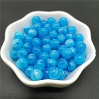 6 8 10 mm Sky Blue Imitation Natural Stone Round Acrylic Beads Clouds Effect For Jewelry Makeing Bracelet necklace DIY