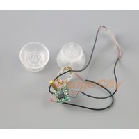 LED Light Board Analog Thumb Mod Kit with Clear Thumbsticks Cap for XBox One For PS4 Game Controller