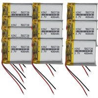 10pcs 3.7V 400mAh 1.48Wh Polymer Li Lithium Battery 582728 For Smart Watch Bluetooth Speaker Camera Watches MP3 MP4 Music Player