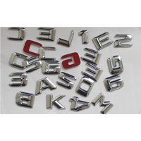 Chrome Silver Trunk Letters Number Emblems Badges for Mercedes Benz AMG W176 W204 W205 X117 X156 X253 W166 W212 W213 W221 W222