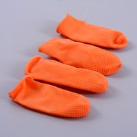 12Pcs Safety Latex Heat Insulation Finger Protector Cots/Shields Antislip Antistatic Finger Tip for Keratin Hair Extensions