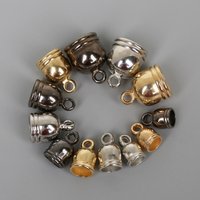 50pcs/lot Plastic CCB End Tips Tassel Caps Beads Crimps End Caps Bead Covers For Necklace Bracelet DIY Handmade Jewlery