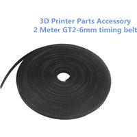 2M/5M/10M lot GT2-6mm Open Timing Belt Width 6mm GT2 Belt Rubber Aramid Fiber Cut To Length For 3D Printer Wholesale