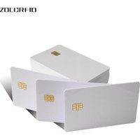 100pcs/lot Blank PVC SLE-4442 IC card/ISO7816-3 SiM Contact card / SLE4442 smart card